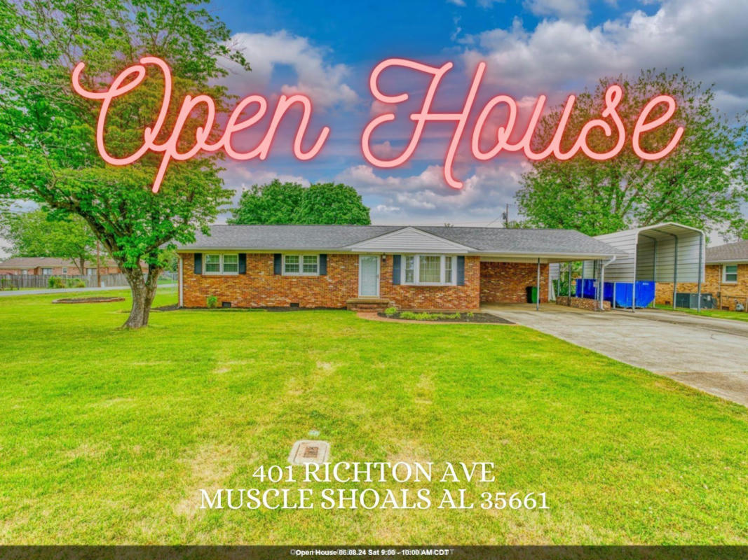 401 W RICHTON AVE, MUSCLE SHOALS, AL 35661, photo 1 of 5
